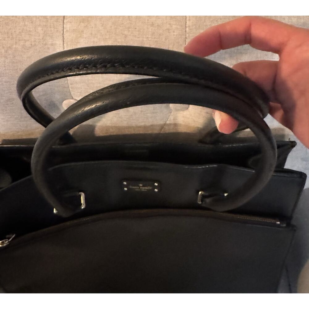 Kate Spade New York Maeve Grove Street Black Leather Tote - Picture 5 of 14